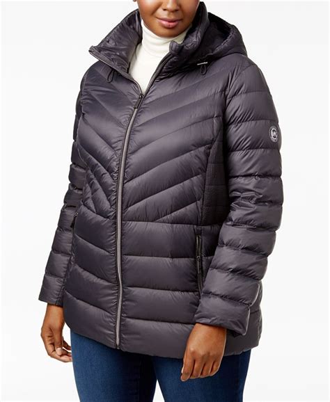 michael michael kors plus size jackets|macy's michael kors coat.